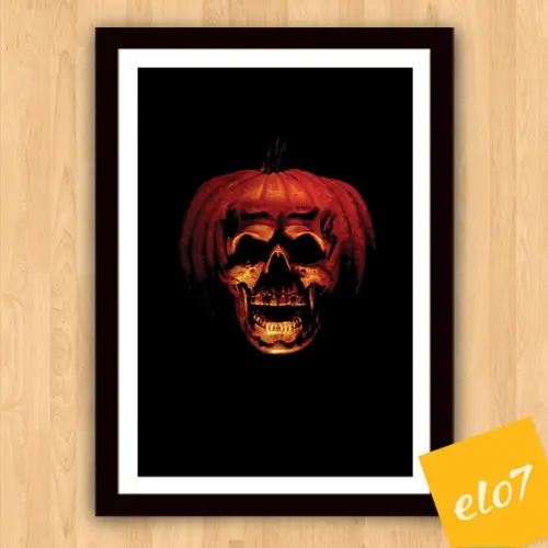 Quadro Pôster A3 c/ Moldura Halloween Filme 30x42cm