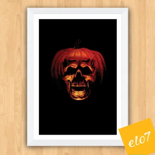 Quadro Pôster A3 c/ Moldura Halloween Filme 30x42cm