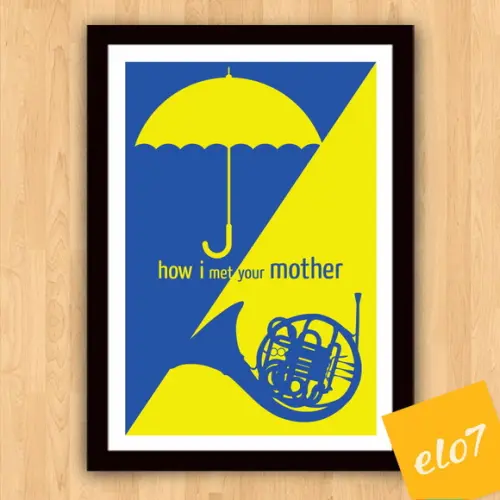 Quadro Pôster A3 c/ Moldura How I Met Your Mother - 30x42cm