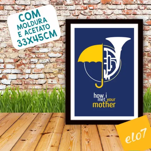 Quadro Pôster A3 c/ Moldura How I Met Your Mother - 30x42cm