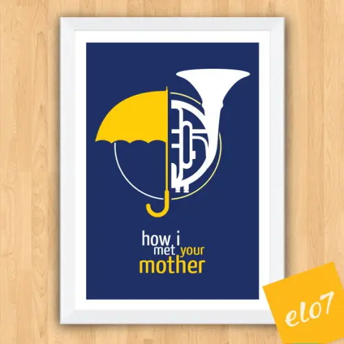 Quadro Pôster A3 c/ Moldura How I Met Your Mother - 30x42cm