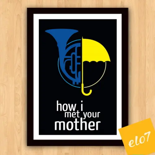 Quadro Pôster A3 c/ Moldura How I Met Your Mother - 30x42cm