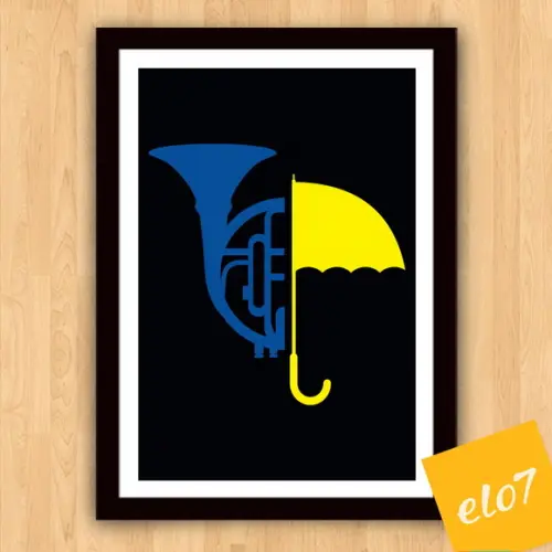 Quadro Pôster A3 c/ Moldura How I Met Your Mother - 30x42cm