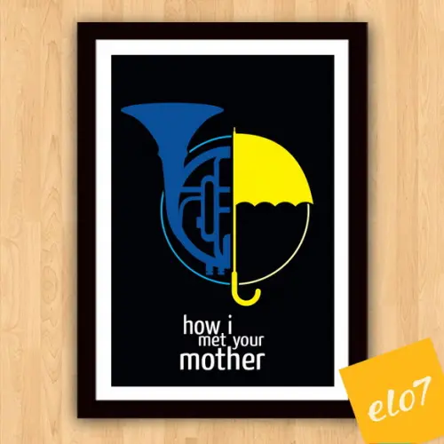 Quadro Pôster A3 c/ Moldura How I Met Your Mother - 30x42cm