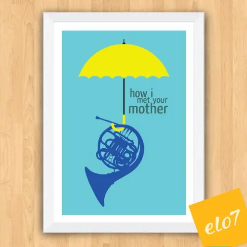 Quadro Pôster A3 c/ Moldura How I Met Your Mother - 30x42cm