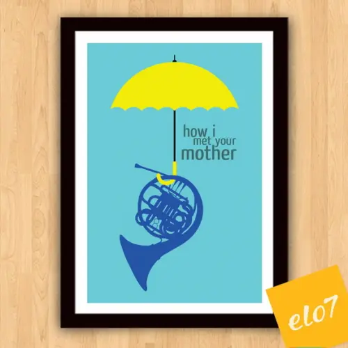 Quadro Pôster A3 c/ Moldura How I Met Your Mother - 30x42cm