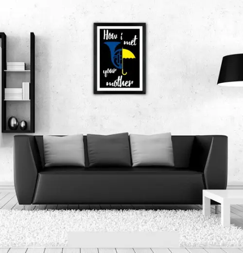 Quadro Pôster A3 c/ Moldura How I Met Your Mother - 30x42cm