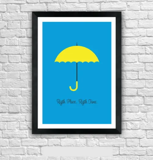 Quadro Pôster A3 c/ Moldura How I Met Your Mother - 30x42cm