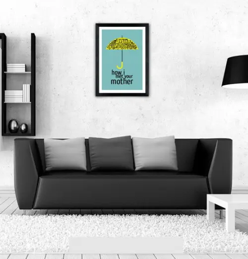 Quadro Pôster A3 c/ Moldura How I Met Your Mother - 30x42cm