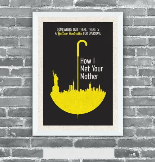 Quadro Pôster A3 c/ Moldura How I Met Your Mother - 30x42cm