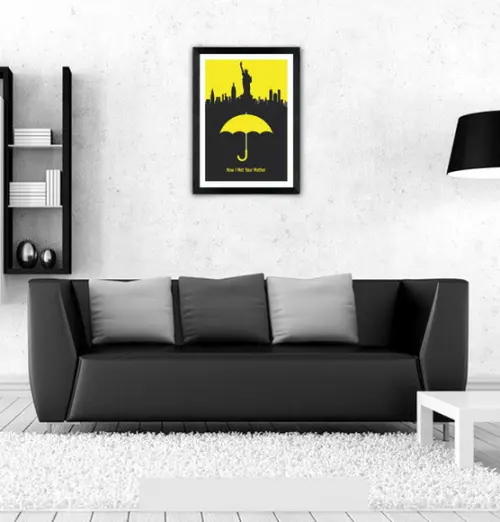 Quadro Pôster A3 c/ Moldura How I Met Your Mother - 30x42cm