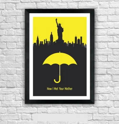 Quadro Pôster A3 c/ Moldura How I Met Your Mother - 30x42cm