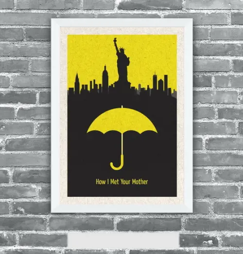 Quadro Pôster A3 c/ Moldura How I Met Your Mother - 30x42cm