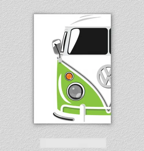 Quadro Pôster A3 c/ Moldura Kombi Verde 30x42cm
