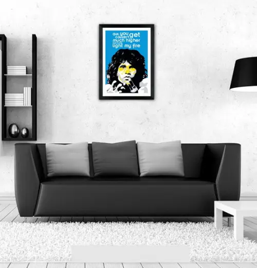 Quadro Pôster A3 c/ Moldura Light My Fire 30x42cm