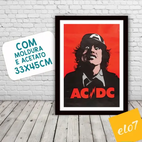 Quadro Pôster A3 c/ Moldura Lock Up Your Daughters 30x42cm