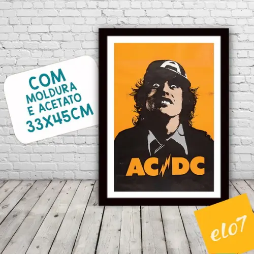 Quadro Pôster A3 c/ Moldura Lock Up Your Daughters 30x42cm
