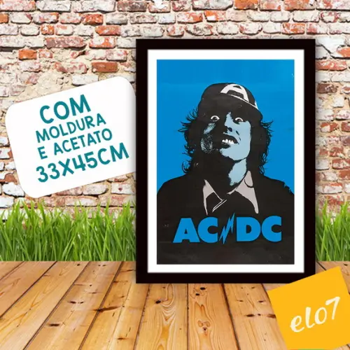 Quadro Pôster A3 c/ Moldura Lock Up Your Daughters 30x42cm