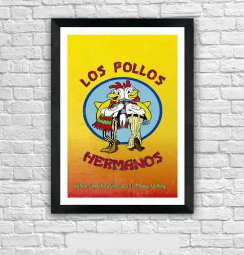 Quadro Pôster A3 c/ Moldura Los Polos Hermanos - 30x42cm