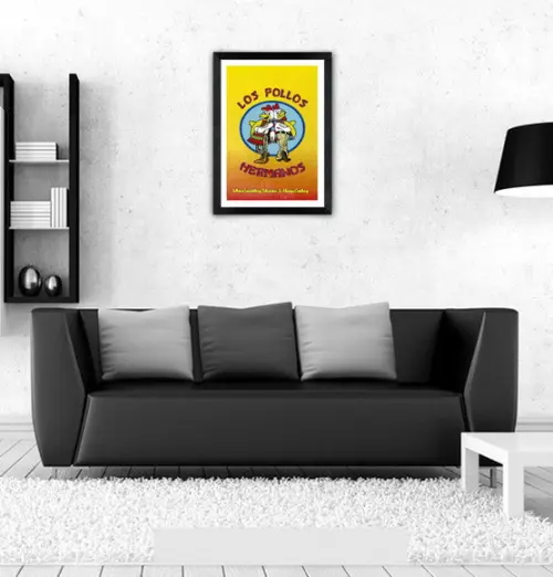 Quadro Pôster A3 c/ Moldura Los Polos Hermanos - 30x42cm