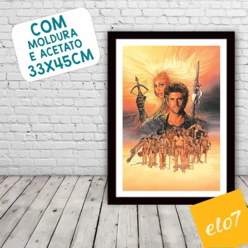 Quadro Pôster A3 c/ Moldura Mad Max Além da Cúpula 3 30x42cm