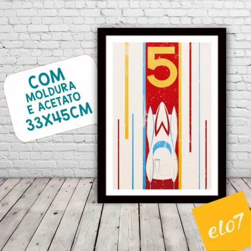 Quadro Pôster A3 c/ Moldura Match 5 30x42cm