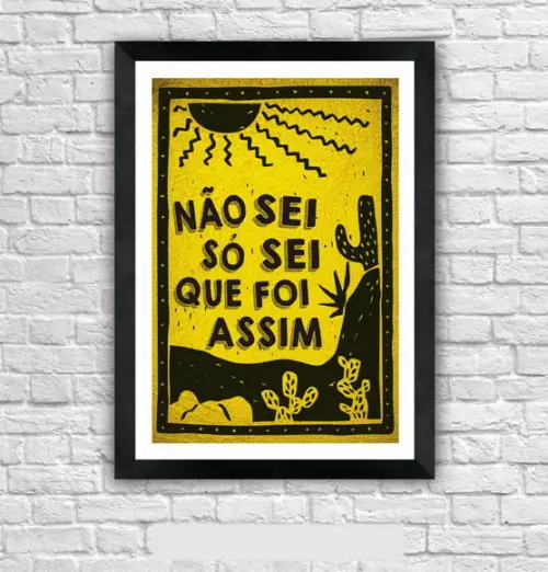 Quadro Pôster A3 c/ Moldura o Auto da Compadecida 30x42cm