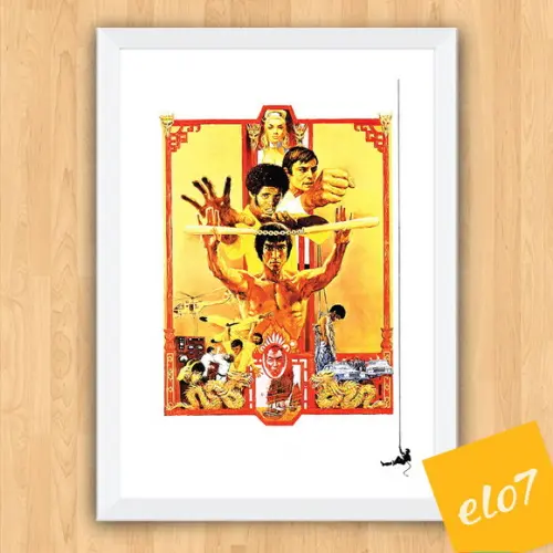 Quadro Pôster A3 c/ Moldura Operação Dragão 30x42cm
