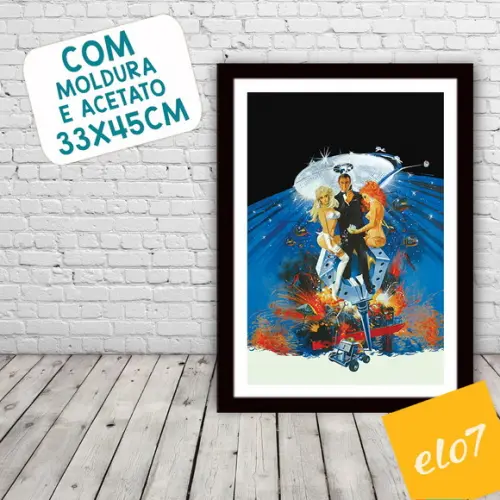 Quadro Pôster A3 c/ Moldura os Diamantes São Eternos 30x42cm