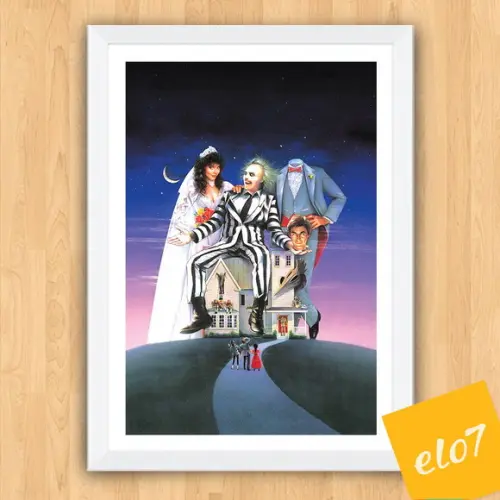 Quadro Pôster A3 c/ Moldura os Fantasmas se Divertem 30x42cm