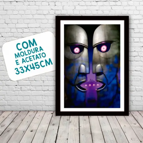 Quadro Pôster A3 c/ Moldura Pink Floyd 30x42cm