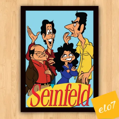 Quadro Pôster A3 c/ Moldura Seinfeld 30x42cm