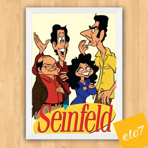 Quadro Pôster A3 c/ Moldura Seinfeld 30x42cm