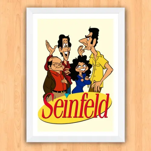 Quadro Pôster A3 c/ Moldura Seinfeld 30x42cm