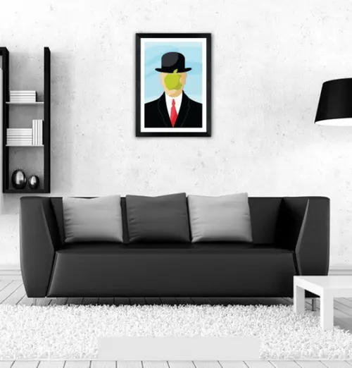 Quadro Pôster A3 c/ Moldura Son Of Apple Pop Art 30x42cm
