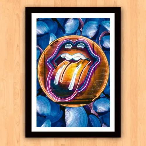 Quadro Pôster A3 c/ Moldura Stones Pop Art 30x42cm