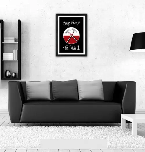 Quadro Pôster A3 c/ Moldura The Wall 30x42cm