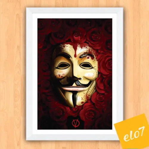Quadro Pôster A3 c/ Moldura V de Vingança 30x42cm