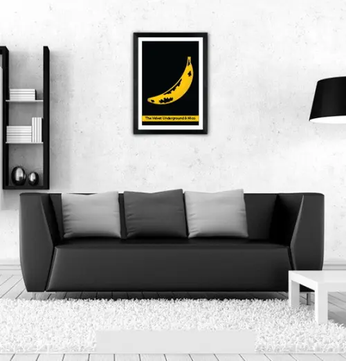 Quadro Pôster A3 c/ Moldura Velvet Underground Pixel 30x42cm