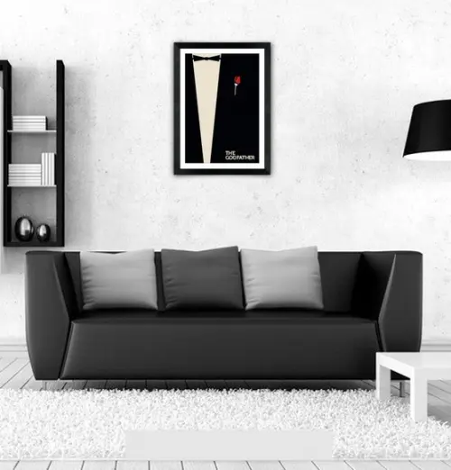 Quadro Pôster A3 c/ o Poderoso Chefão 30x42cm
