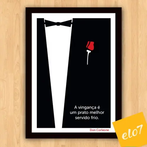 Quadro Pôster A3 Frases de Don Corleone 30x42cm