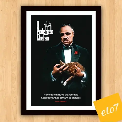 Quadro Pôster A3 Frases de Don Corleone 30x42cm