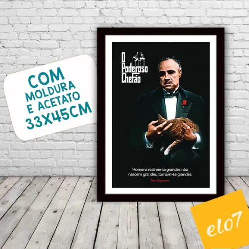 Quadro Pôster A3 Frases de Don Corleone 30x42cm