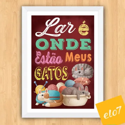 Quadro Pôster A3 Moldura Meu Pet Frases Engraçadas 30x42cm