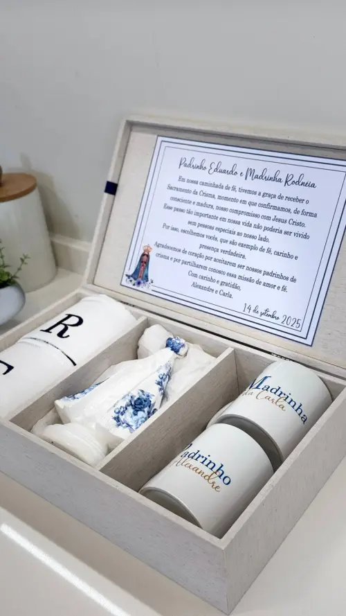 CAIXA CONVITE PADRINHOS BATISMO