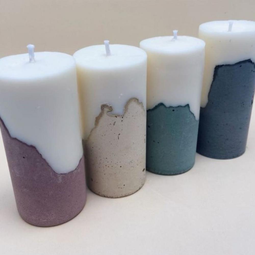 Vela Base de Concreto Lembrancinhas