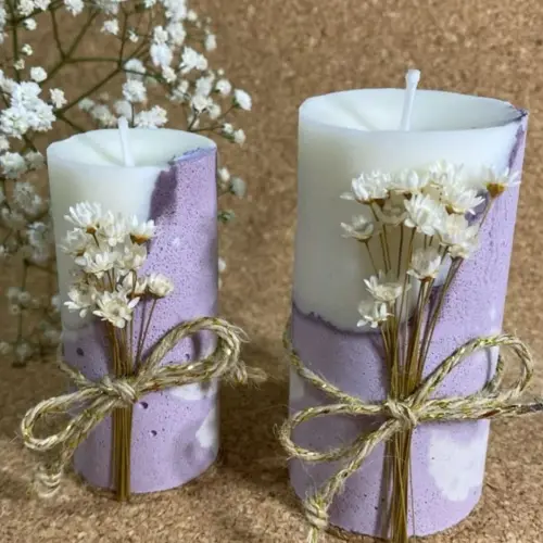 Vela Base de Concreto Lembrancinhas