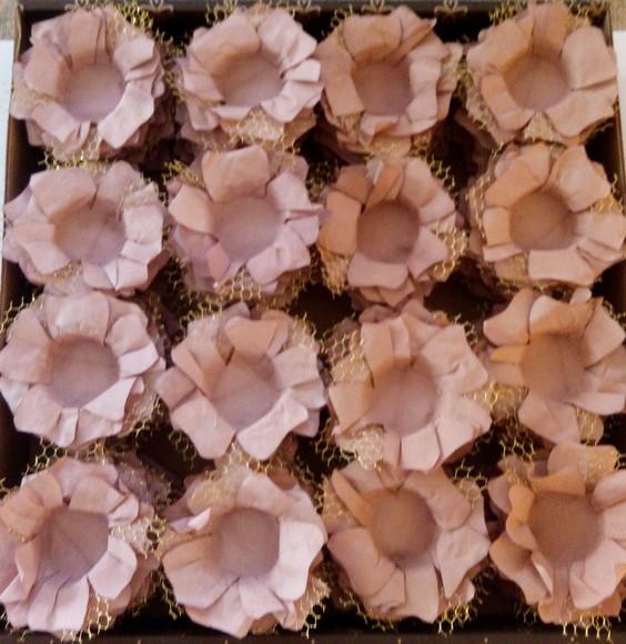 Forminha para casamento paleta nude