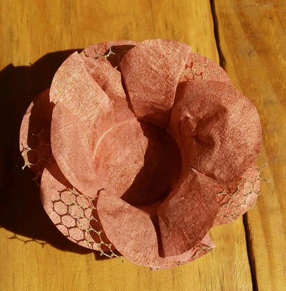 Forminha para casamento rosa gold