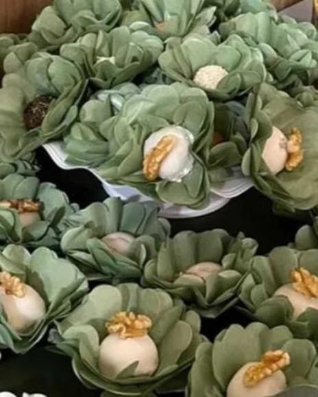 Forminhas Doces Serenity Oliva Rose Marsala Casamento Festas